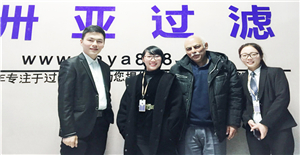 2017年尾卅亞過(guò)濾迎來(lái)一位伊朗客戶訪問(wèn)