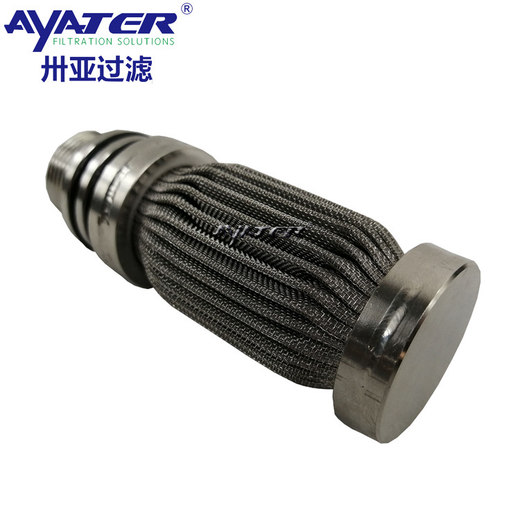 卅亞過(guò)濾不銹鋼燒結(jié)氈濾芯38X80MM