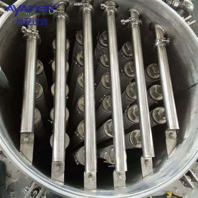 卅亞過(guò)濾 密閉不銹鋼燭式過(guò)濾器 全自動(dòng)自清洗排渣過(guò)濾器