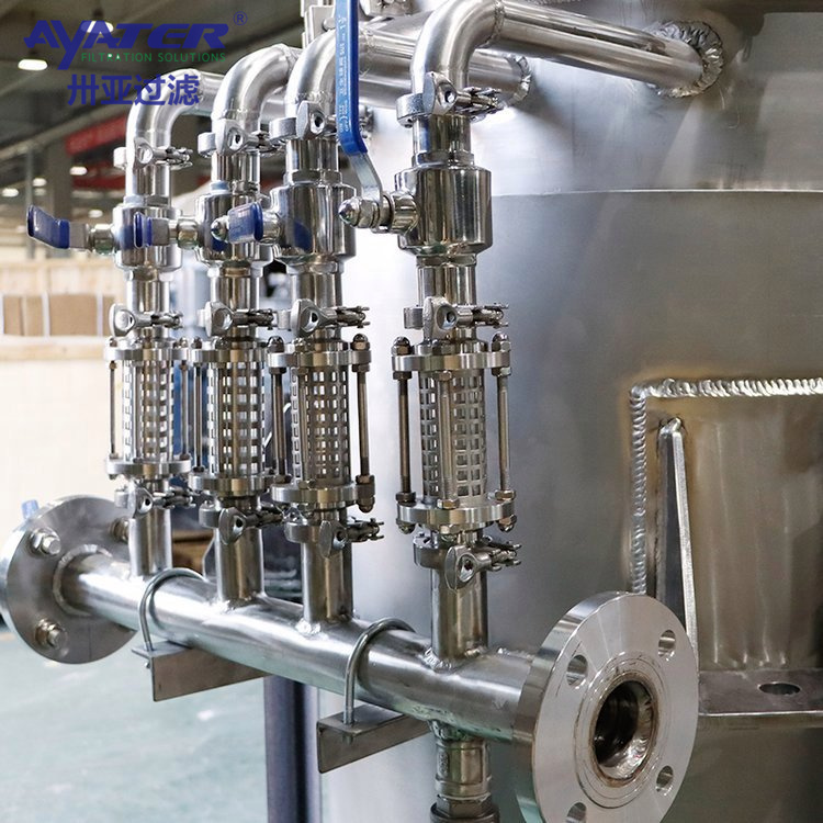 卅亞過(guò)濾 密閉不銹鋼燭式過(guò)濾器 全自動(dòng)自清洗排渣過(guò)濾器
