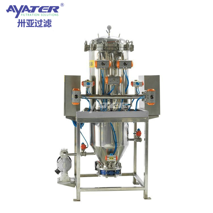 卅亞過濾316不銹鋼 集束式全自動(dòng)燭式過濾器 排渣除雜