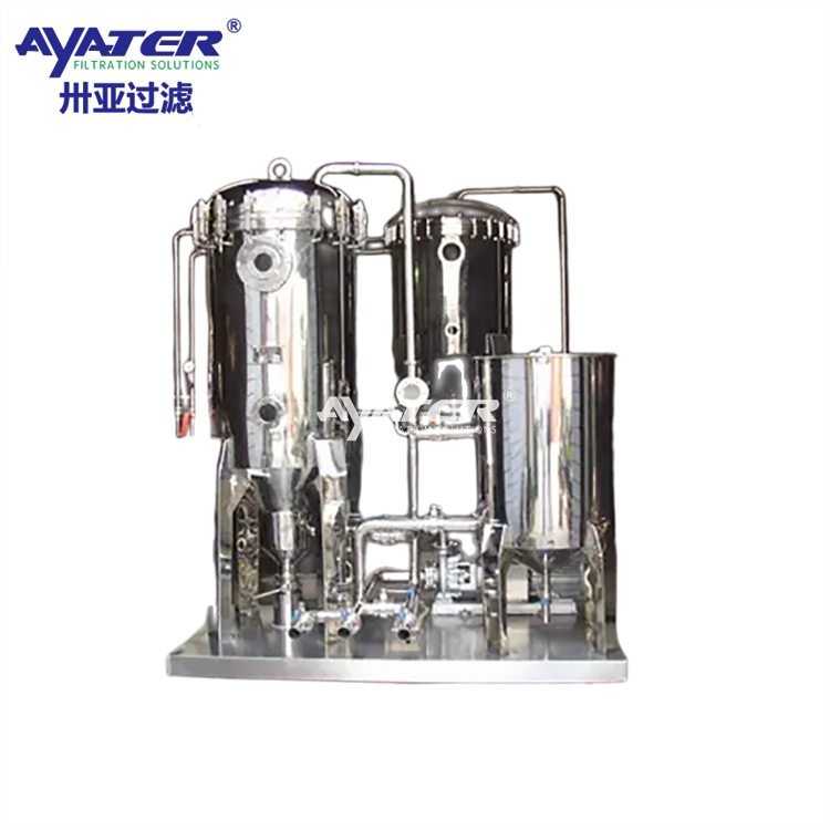 卅亞過(guò)濾 不銹鋼全自動(dòng)濾餅層燭式過(guò)濾器 小型水處理設(shè)備